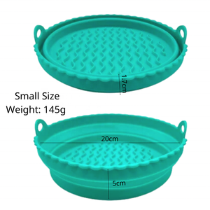 Plateau de friteuse à air ondulé Panier de friteuse à air en silicone Cuisine Pot de cuisson antiadhésif réutilisable Plateau de cuisson au four ondulé - Product Image 6