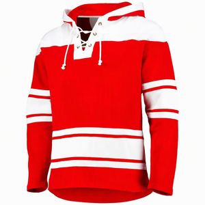 NUEVAS Sudaderas con Capucha de Hockey sobre Hielo 2026 de Alta Calidad con Bordado Tackle Twill, Hechas a Medida, de Forro Polar para Invierno, con Cordones - Product Image 3