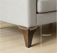 Pieds d'armoire de bricolage Pieds de chaise en bois personnalisables Design durable Pieds de table en bois de remplacement EFS-116
