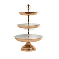 Support à gâteau à trois niveaux tendance pour fêtes et célébrations, grand support décoratif pour gâteau de mariage, plateau à cupcakes, prix promotionnels
