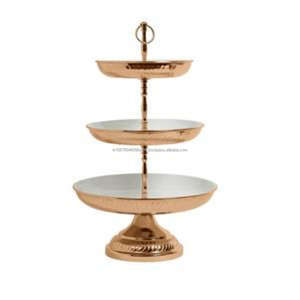 Ba tầng xu hướng bánh đứng lễ kỷ niệm bên Bảng trang trí đám cưới lớn bánh đứng cupcake Platter Giá bán nóng - Product Image 4