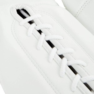 Gants de boxe Fly entièrement blancs, les plus vendus, fabriqués sur mesure en cuir de vachette véritable, pour le sparring et l'entraînement en salle de sport. - Product Image 4