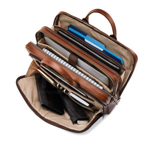 Premium Leather <b>Laptop</b> <b>Bag</b> With Classic Design And Strong Stitching Ideal For Long Lasting Office And Travel Use - Product Image 4