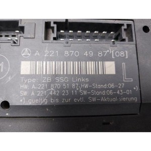 โมดูลควบคุมรถยนต์ S-class ปี 2005-2009 มือสอง ของแท้ รหัส A2218704987 - Product Image 5