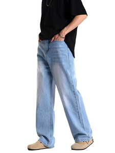 Jeans de Mezclilla Anchos y Holgados ODM, Unisex, Casuales, Personalizados, Estilo Urbano, Lavado Vintage, Pantalones de Moda al por Mayor - Product Image 4