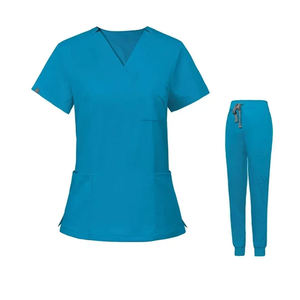 Suministros de Enfermería, Conjunto de Uniformes Médicos para Mujer con Cintura Elástica de Talla Grande, Uniformes Personalizados para Enfermeras - Product Image 3