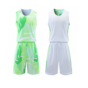ชุดบาสเก็ตบอลสั่งทำคุณภาพดีที่สุด ผลิตจากโพลีเอสเตอร์ 100% พร้อมตัวเลือกไซส์ใหญ่พิเศษ คุณสมบัติต้านเชื้อแบคทีเรียและระบายความชื้นได้ดี - Product Image 1