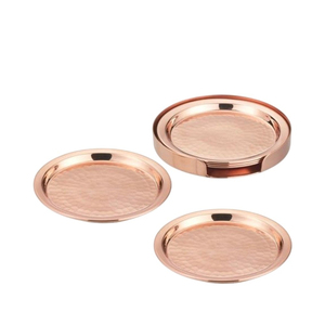 Wholesale Luxury <b>Gold</b> Hammered Brass <b>Coasters</b> Set Round Metal Drink <b>Coasters</b> for Hotel Restaurant and Home Table Decoration - Product Image 2