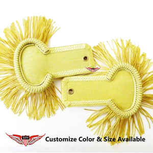 Epaulettes Vintage Dorados de Alta Calidad con Flecos, Bandas y Pliegues Estilo Napoleón Francés, Ecológicos - Product Image 2
