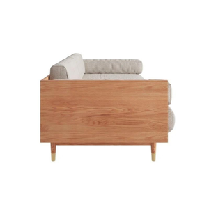 Conjunto de Diseño Minimalista de Tres Plazas en Tela y Madera para Sala de Estar, Decoración del Hogar y Muebles de Jardín - Product Image 5