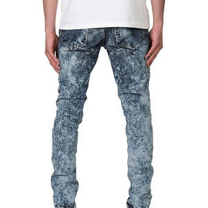 Jeans de Mezclilla para Hombre, Estilo Urbano, Cintura Alta, Corte Recto, 100% Algodón, Transpirables, Ecológicos, Lavados, a Precio Económico - Product Image 3