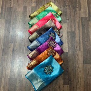 Tela Dola Tejida de Secado Rápido, Material Ligero con Estampado Floral para Vestidos, Saris, Ropa de Boutique para Mujer, Artículos en Stock - Product Image 1