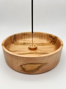 Quemador de Incienso de Sándalo Hecho a Mano de Madera al por Mayor con Inserto de Latón, Difusor Aromático para Uso en Todas las Estaciones, Bakhoor Mubkhar - Product Image 4