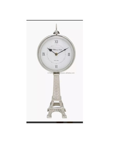 Stylish decorative metal table <b>clock</b> for modern home office living room shelf desk decor piece gift - Product Image 3