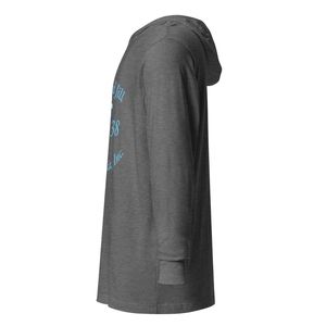 เสื้อฮู้ดแขนยาวลายตัวอักษรสีน้ำเงินแบบกำหนดเอง รุ่นแจ็คแอนด์จิล น้ำหนักเบา สวมใส่สบาย เหมาะสำหรับผู้หญิง ผู้ชาย และทุกวัน - Product Image 3