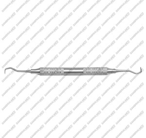Sambrialmed International - Scaler Periodontal Manual de Acero Inoxidable para Uso Dental # Empuñadura hueca de 8 mm, 30/33 - Product Image 6