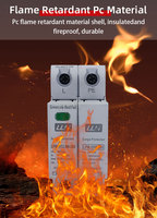 Parasurtenseur pour toute la maison, dispositif de protection solaire photovoltaïque T1 T2 monophasé 220V 255V 280V 30kA 50kA AC SPD
