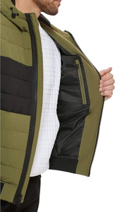Chaqueta Acolchada Impermeable y Transpirable con Capucha, Unisex, Personalizada, con Logotipo Frontal, Marca Personalizada, para Invierno, Brillante - Product Image 6