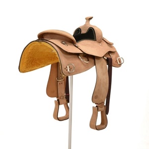 Tan Leather Western Saddles Sheepskin Lined Riding Saddle Set for Horseback Riding Trail Saddle Customizable <b>Equestrian</b> - Product Image 1