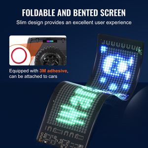 P5 programmabile pannello di visualizzazione a LED a colori con Pattern di animazione con testo personalizzato per APP Bluetooth per pubblicità aziendale - Product Image 4
