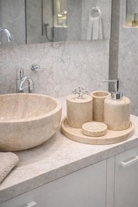Ensemble d'accessoires de salle de bain en résine de qualité supérieure, ensemble d'accessoires de salle de bain en résine, ensembles de salle de bain pour hôtel et maison - Product Image 2