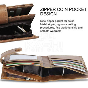 Classic Genuine Leather <b>Wallet</b> with Polyester Lining Lightweight Soft Durable Material for Comfortable Handling Cards Cash Coins - Product Image 4