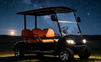 Carrito de Golf Utilitario de 4 Asientos A617.4, Vehículo Práctico para Carga Ligera