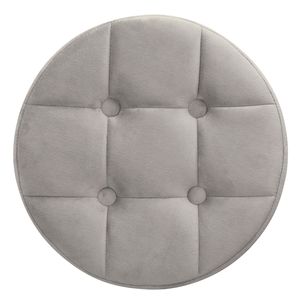 Sgabello Girevole Grigio per Tecnici con Capacità di 150kg, Nove Scomparti, Fibbia in Pelle, Base a Cinque Punte - Product Image 5