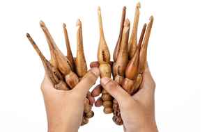 Ensemble de 12 crochets à crochet en bois, outils de tricot en bois, aiguilles à tricoter en bois, crochets à crochet en bois pour fil. - Product Image 2