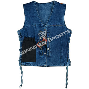 Chaleco de Motocicleta para Mujer 2026, Premium, 100% Algodón, Resistente al Viento, con Cierre de Botones y Cordones Laterales, para Verano e Invierno - Product Image 4