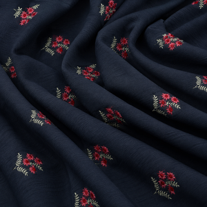 Tela vaquera de algodón con bordado para compradores de prendas de vestir, tela de encaje, tela para prendas de vestir, venta al por mayor, exportación, suministro de ropa de moda, Reino Unido - Product Image 5