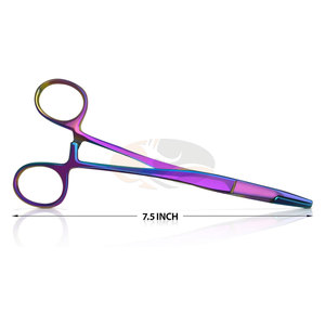 ที่จับเข็มขนาด 7.5 นิ้ว สีรุ้ง แบบแมนนวล ทำจากสแตนเลสสตีล หลายสี สำหรับศัลยกรรมจักษุ ได้รับการรับรองมาตรฐาน CE - Product Image 2