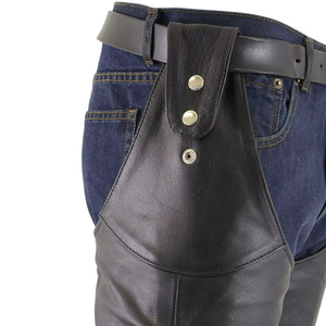 Best Sale Cheap Price Breathable Comfortable Men Leather <b>Chaps</b> Wholesale Latest Design Washed Leather <b>Chaps</b> For Adults - Product Image 2