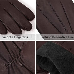 2026 Leather Fashion <b>Glove</b> Customized MADE Leather <b>Gloves</b> For Sale Full Finger <b>Gloves</b> Leather Material - Product Image 3