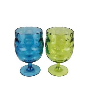 Verres à vin courts en plastique SAN de couleur personnalisée pour fête d'anniversaire - Product Image 2