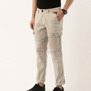 Pantalones Cargo para Hombre de Marca Privada para Venta en Línea, Color Personalizado, Pantalones Cargo Lavados para Hombre, Pantalones Cargo con Múltiples Bolsillos - Product Image 2