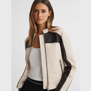 Wholesale Fashion Women Leather <b>Jackets</b> Coats Motorcycle <b>Jacket</b> <b>Letter</b> Embroidery Real PU Leather Bomber <b>Jacket</b> For <b>Men</b> Women - Product Image 1