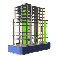 Desain ahli gaya Modern Model 3D kejelasan 3D simulasi struktural untuk Model skala arsitektur Apartemen Vila plastik