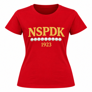 Camiseta Gráfica Elegante para Mujer KDP, Camiseta de Algodón Premium de Manga Corta con Cuello Redondo y Letras de Sororidad, Top Cómodo, Casual y a la Moda - Product Image 3
