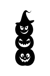 Handcrafted Modern Eco-Friendly Wooden Pumpkin Trio with Whimsical Faces and Striped Top <b>Hats</b> Tabletop Halloween Decor - Product Image 5
