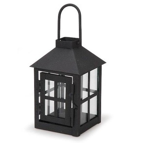 Matt <b>Black</b> Color Customized Size <b>Lantern</b> for Wall Decoration Premium Quality Metal Glass Portable & Durable <b>Lantern</b> for Home - Product Image 1