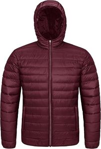<b>Mens</b> Stylish Quilted Puffer <b>Jackets</b> <b>Long</b> Hooded Winter Thick Coat Lightweight Outdoor Thermal Outerwear - Product Image 3