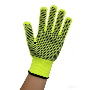 Best Selling <b>PVC</b> Dotted Work Gloves Cotton Knit Anti Slip Safety Gloves OEM Factory Premium <b>PVC</b> Grip Gloves - Product Image 1