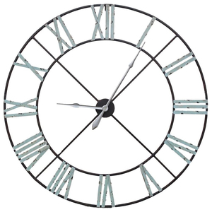 Fully Metallic Wall <b>Clock</b> Design Best Indoor Decor Living Room Home And Office Wall Design Large <b>Clock</b> With Metal & Wooden Combo - Product Image 5