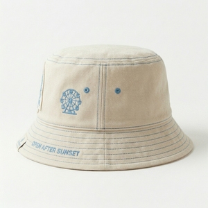Chapeau Bob en Jean Unisexe Personnalisé avec Œillets, pour Pêche, Sport, Décontracté, Été, Plage, Voyage, 56-58CM, 100% Coton, Marque Privée OEM ODM - Product Image 5