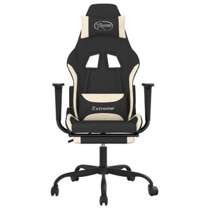เก้าอี้เล่นเกมสีดำและสีครีม - Product Image 3