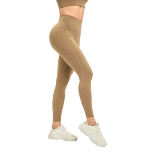 Women's High Waist Scrunch Butt Compression Breathable <b>Fleece</b> Thick Custom Design Skinny Workout <b>Leggings</b> - Product Image 2