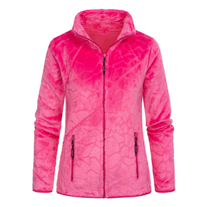 Chaquetas de Forro Polar Rosa Personalizadas para Mujer, Tienda en Línea, OEM ODM, Chaquetas de Forro Polar para Mujer - Product Image 1