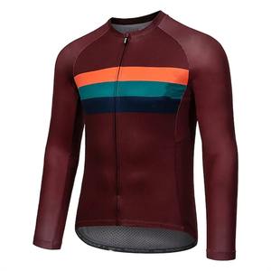 Maillot de cyclisme personnalisé par sublimation, séchage rapide, haut de gamme pour homme, manches longues, écologique, anti-UV, polyester, design personnalisé, logo sur mesure - Product Image 5