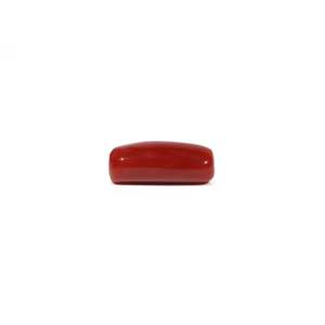 Natural Red Coral Oval Cabochon Loose Gemstone 6.56 Carat Certified Wholesale - Product Image 3